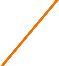 An orange diagonal line