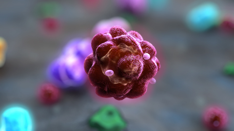3D Render of a Molecule from a mechanism of action animation