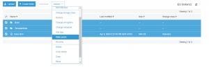 screenshot of aws settings