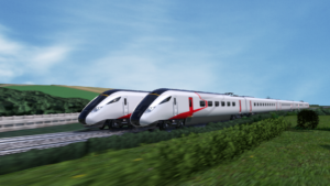 Snapshot of Animation of Bullet Train