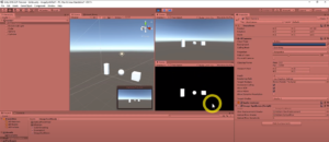 unity screenshot with VR geometry