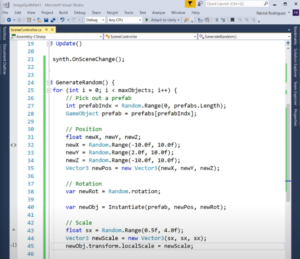screenshot of a coding page