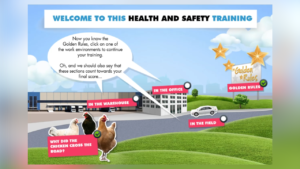 Still from Health and Safety Training Game home screen