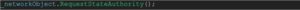 A screenshot of code in Unity