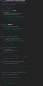 A screenshot of a C# script for a Unity project. The script handles networked synchronisation of an object's position, rotation, and kinematic state in an augmented reality application.