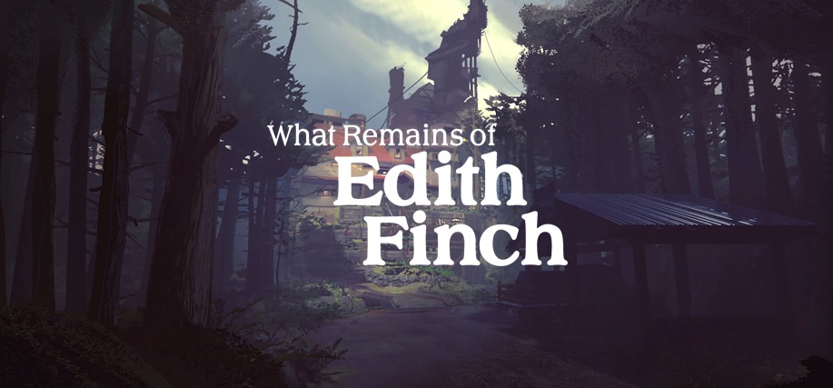 Title of What Remains of Edith Finch over the game environment
